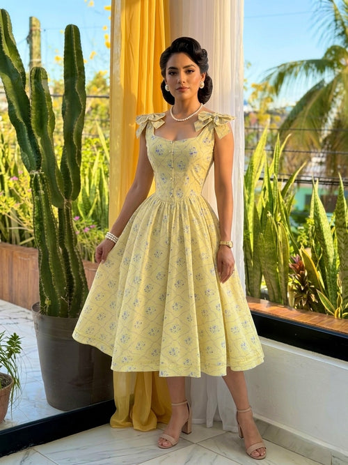 VESTIDO AMARILLO PASTEL