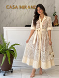 VESTIDO CAMISERO DE ENCAJE