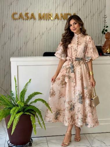VESTIDO CREMA CON BRILLITOS
