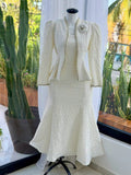 VESTIDO LISO CON CHALECO