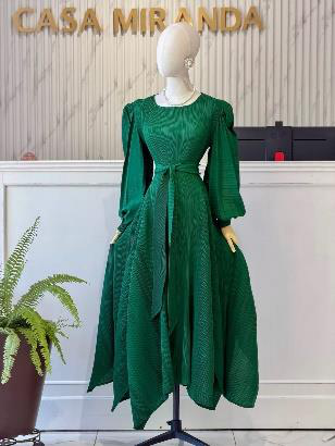 VESTIDO VERDE AJUSTABLES